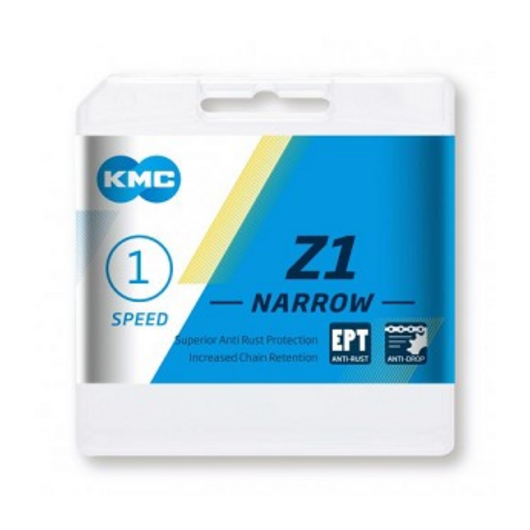 KMC bicycle chain Z1 narrow 1 2x3 32 silver, 112 links