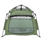 Trixie hondentent pop-up olijfgroen beige