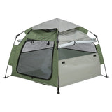 Trixie hondentent pop-up olijfgroen beige