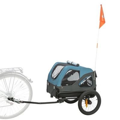 Trixie remorque à vélo jusqu'à 23 kg bleu gris