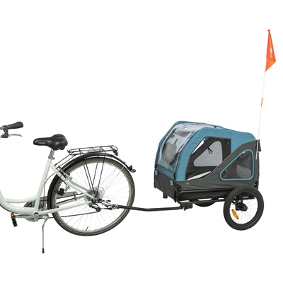Remorque à vélo Trixie jusqu'à 35 kg bleu gris
