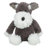 Trixie chien avec moustache en peluche gris