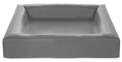 Housse de panier pour chien en cuir artificiel Bia bed gris