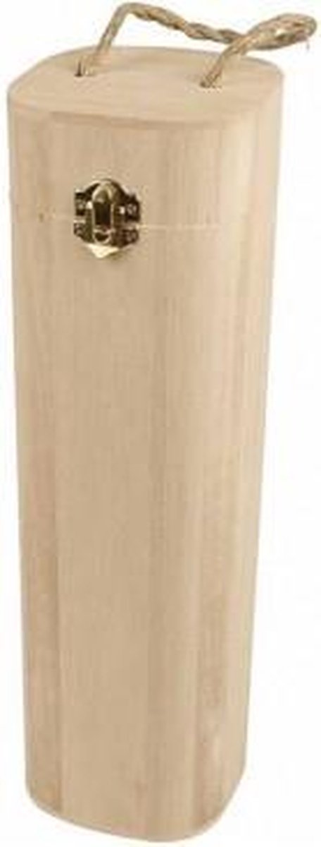 Entreprise créative https: www.ccobby.nl boîte à vin en bois-avec-boucle-h-34-cm-dimensions-10x10-cm-1-pièce