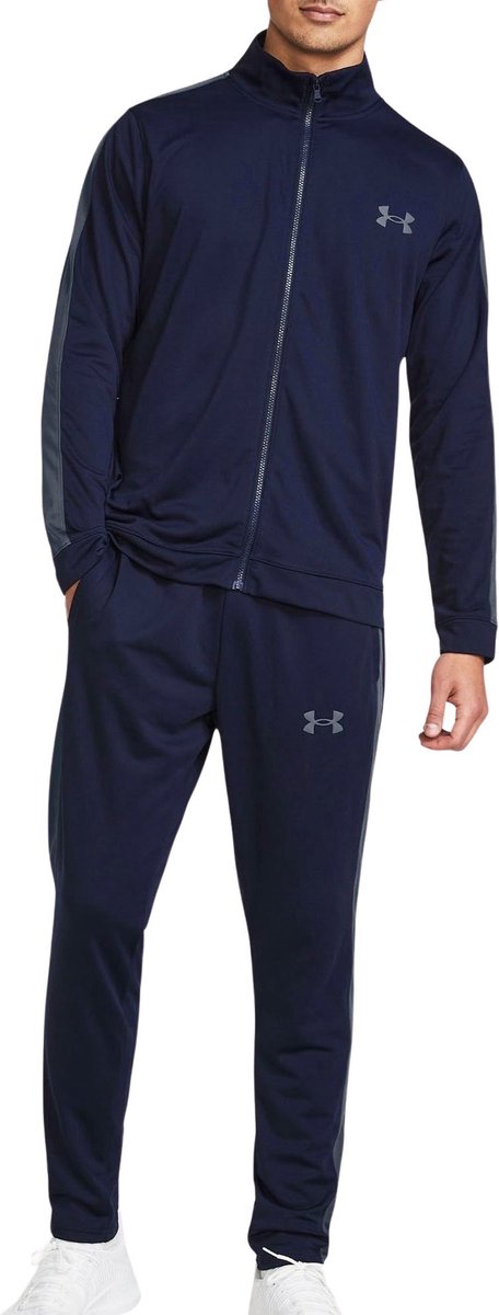 Under Armour UA Rival Knit Track Suit-Blu Survêtement pour homme - minuit marine - gris