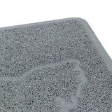 Trixie kattenbakmat kattensilhouet pvc lichtgrijs