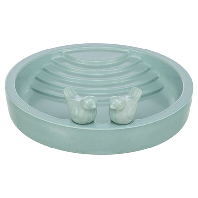 Abreuvoir oiseau Trixie sauge en fibre de bambou sur pied