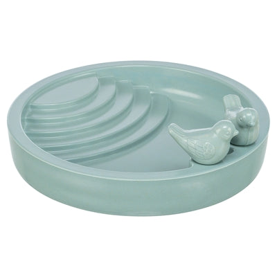 Abreuvoir oiseau Trixie sauge en fibre de bambou sur pied