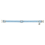 Trixie kattenhalsband stippen motief blauw