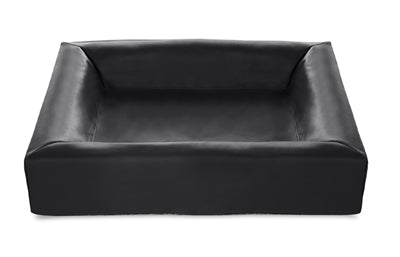 Housse de panier pour chien en cuir artificiel Bia bed noir