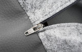 Housse de panier pour chien en cuir artificiel Bia bed gris