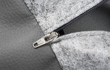 Housse de panier pour chien en cuir artificiel Bia bed gris