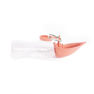 Martin drinkfles met silicone drinkbak roze
