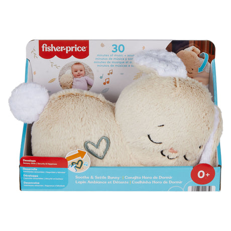 Lapin apaisant Fisher-Price - peluche avec musique, lumières et mouvement