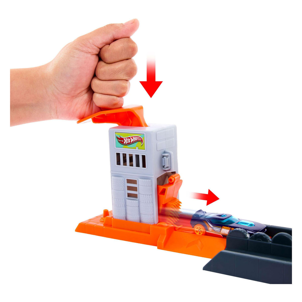 Ensemble de jeu et voiture jouet attaque de gorilles de la ville Hot Wheels