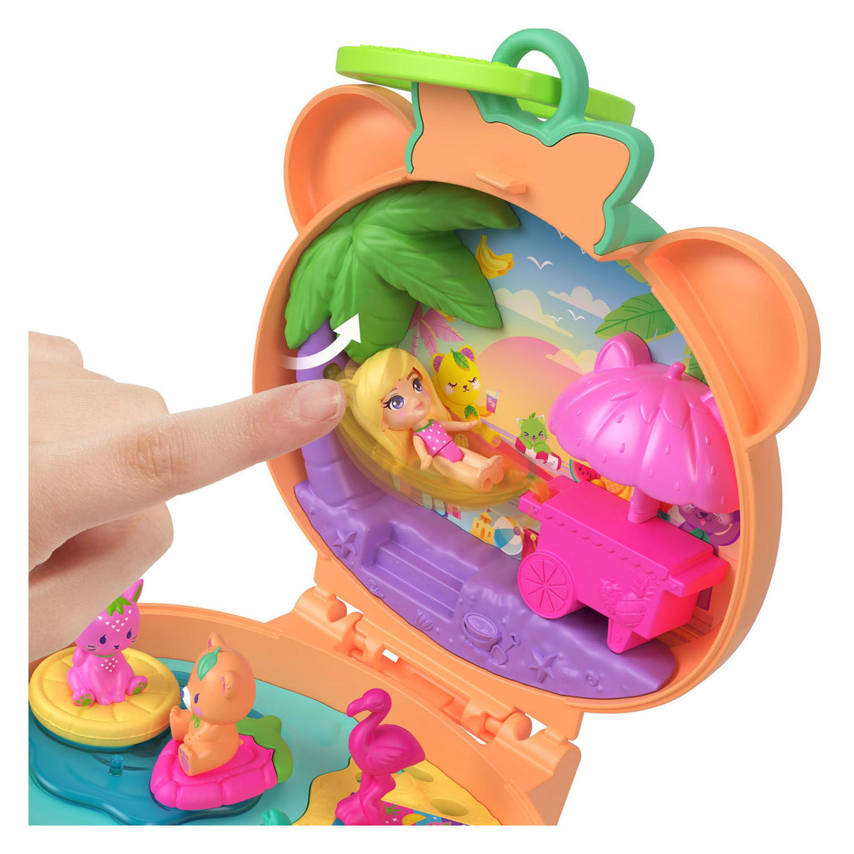 Ensemble de jeu compact ours en peluche Polly Pocket