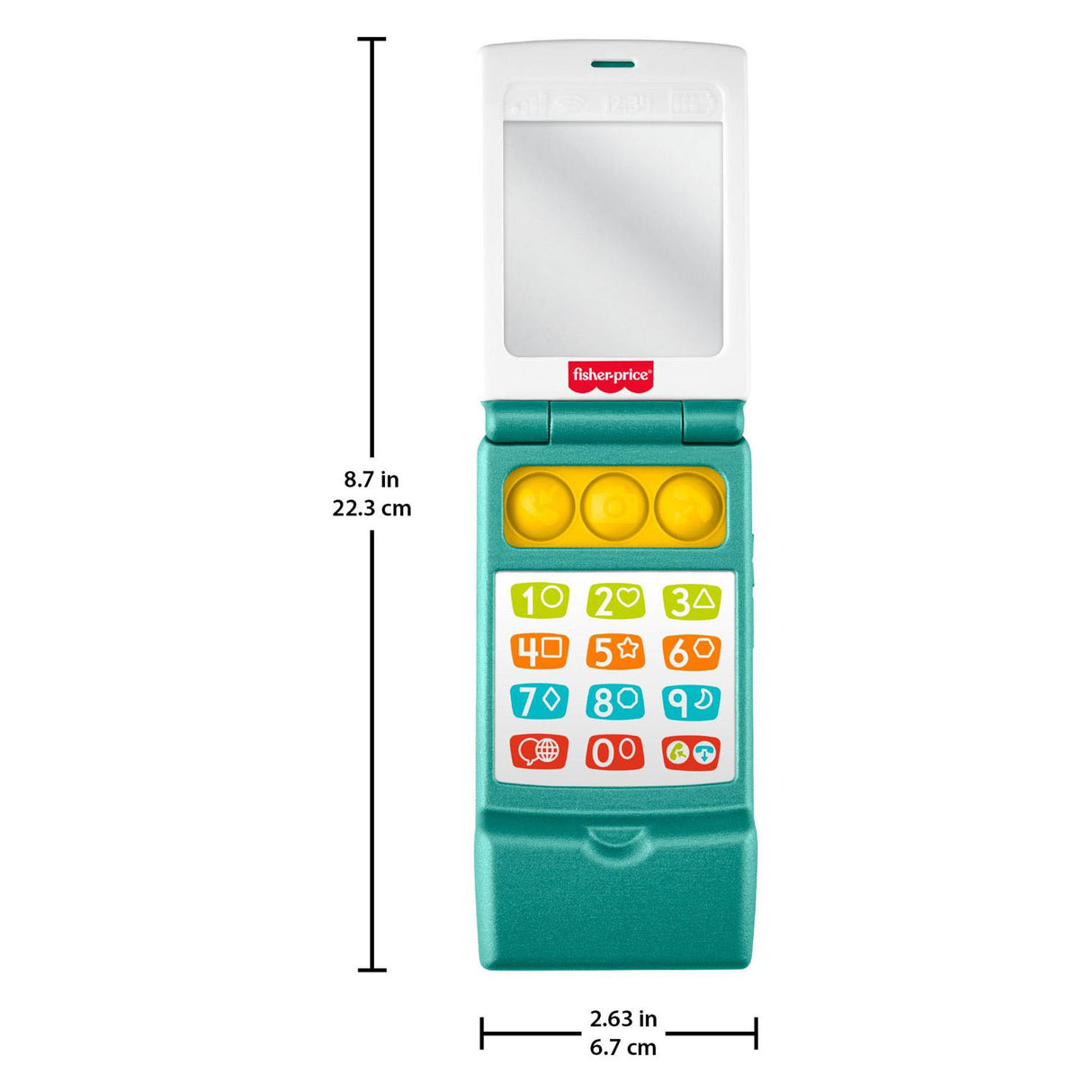 Fisher-Price rire apprend le téléphone à clapet - activité d'apprentissage musical pour les tout-petits