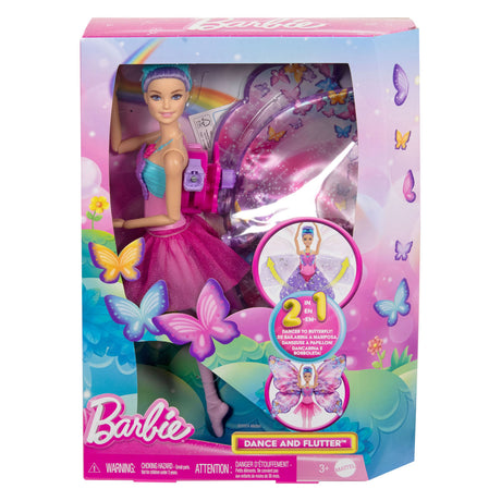 Poupée Barbie dansante et flottante – ailes de papillon magiques
