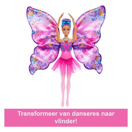 Poupée Barbie dansante et flottante – ailes de papillon magiques