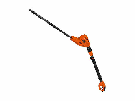 Taille-haie Black+decker sur manche 550w, longueur de lame 51cm, tête pivotante 5 positions, extensible jusqu'à 235 cm, télescopique - ph5551-qs