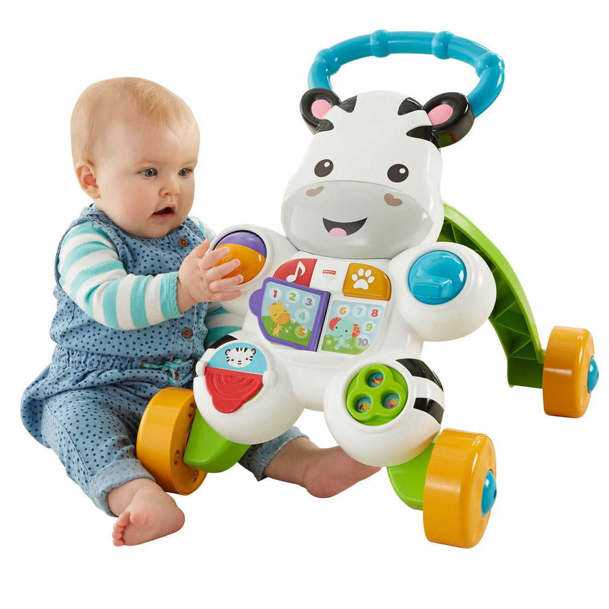 Fisher Price Walk With Me Zebra + Light and Sound