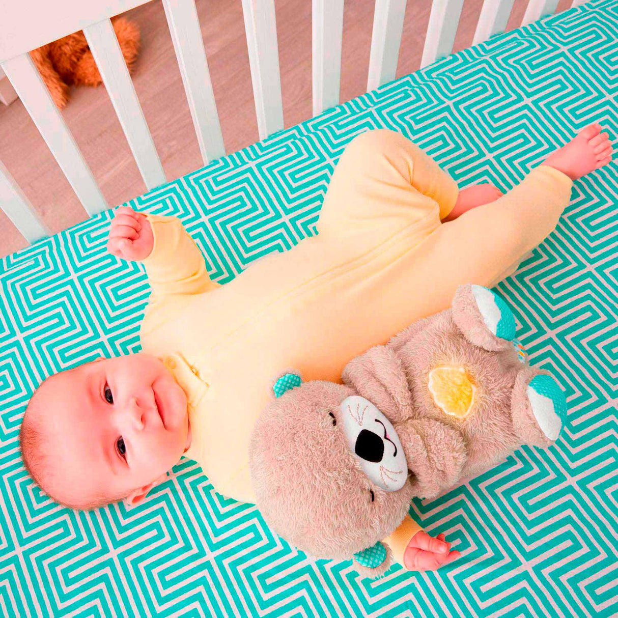 Fisher-price loutre du coucher 30 cm - jouet bébé - 0 à 6 mois - peluche