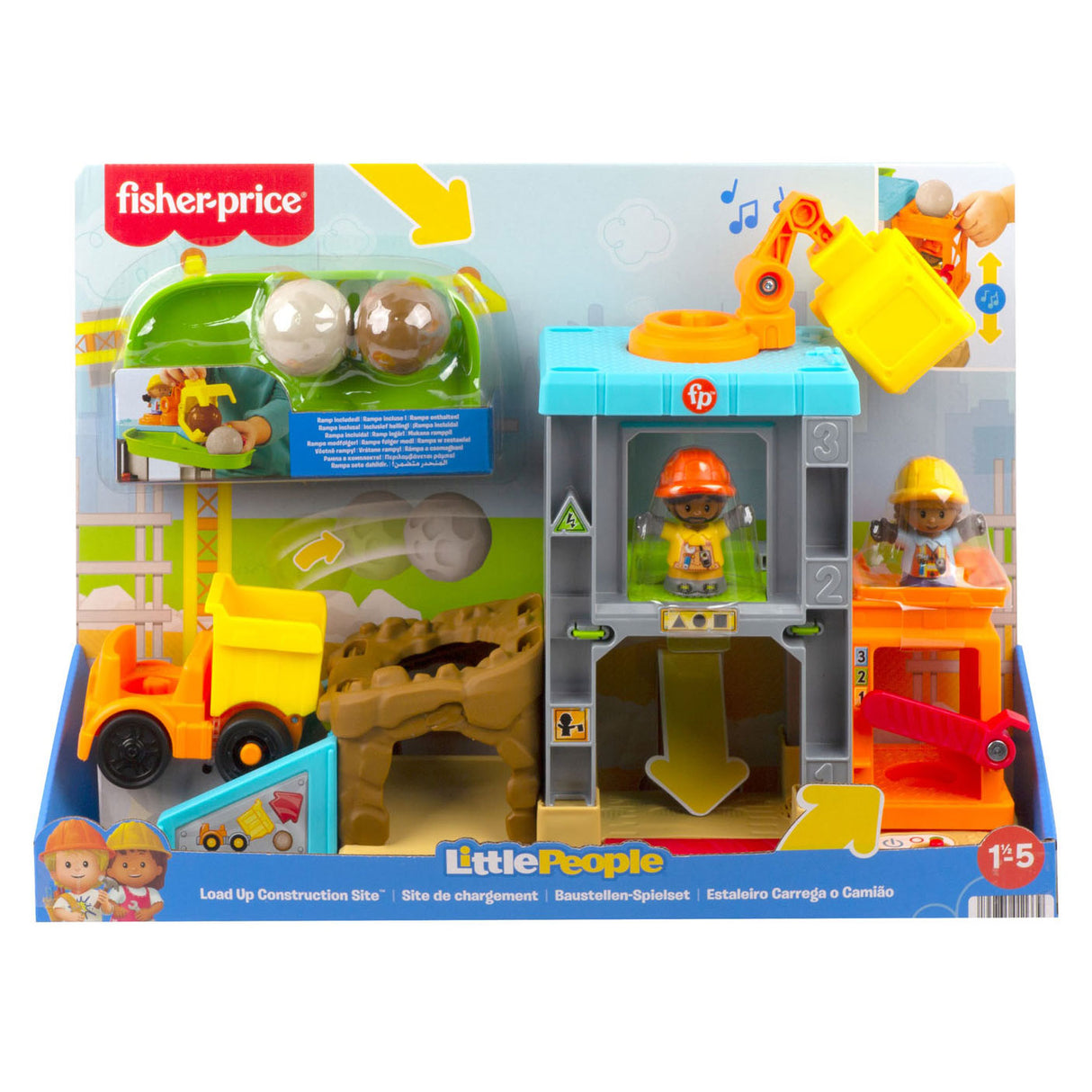 Fisher Price Little People aprende a cargar el sitio de construcción