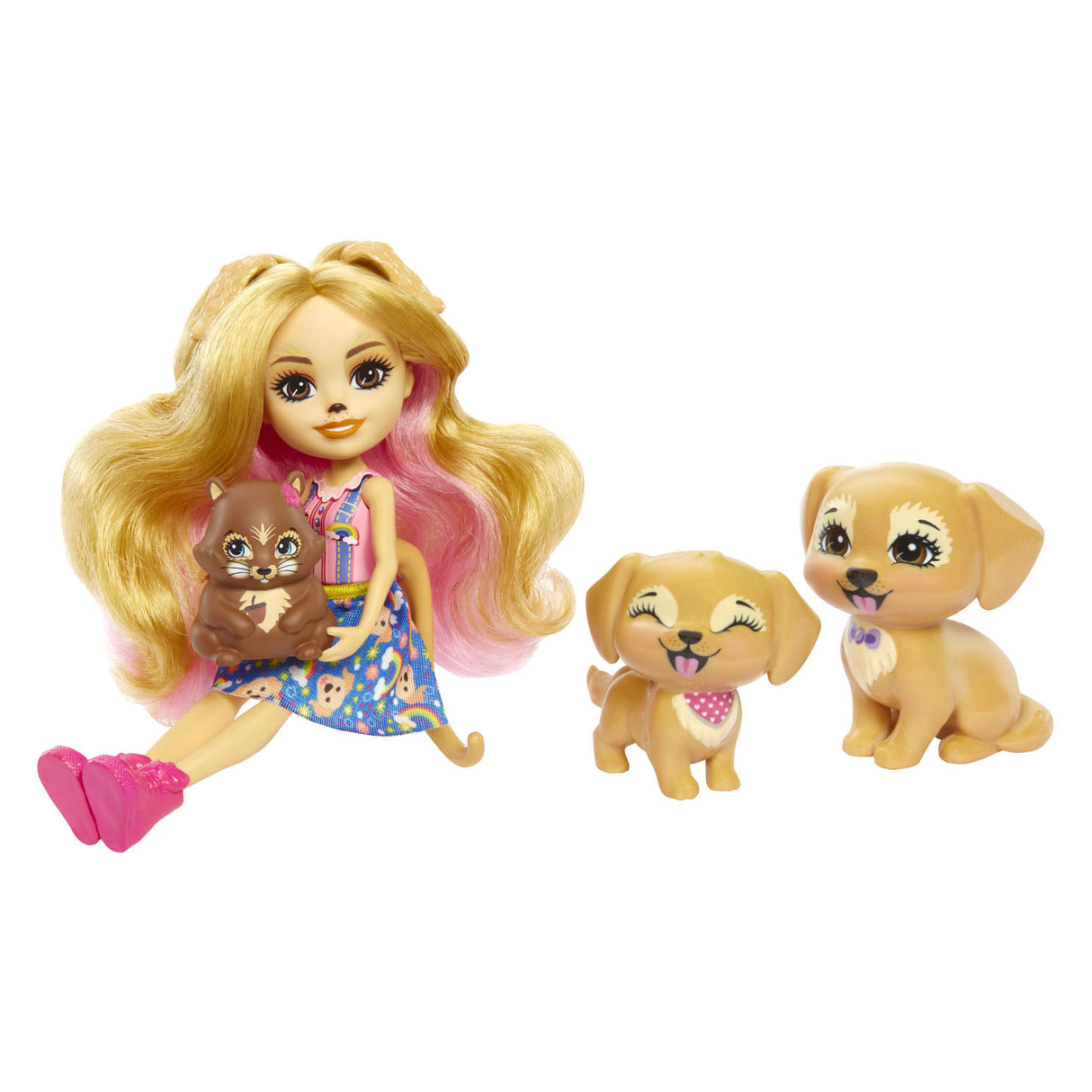 Mattel Enchantimals Gerika Golden Retriever Family