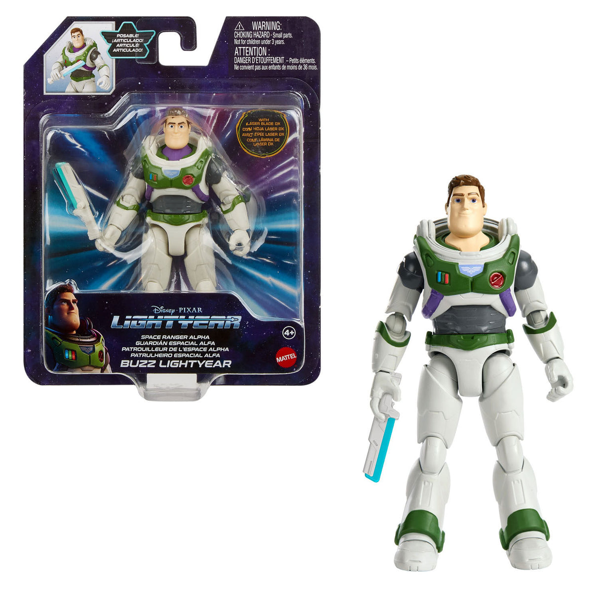 Mattel Pixar Buzz Lightyear Alpha Suit Play Figur