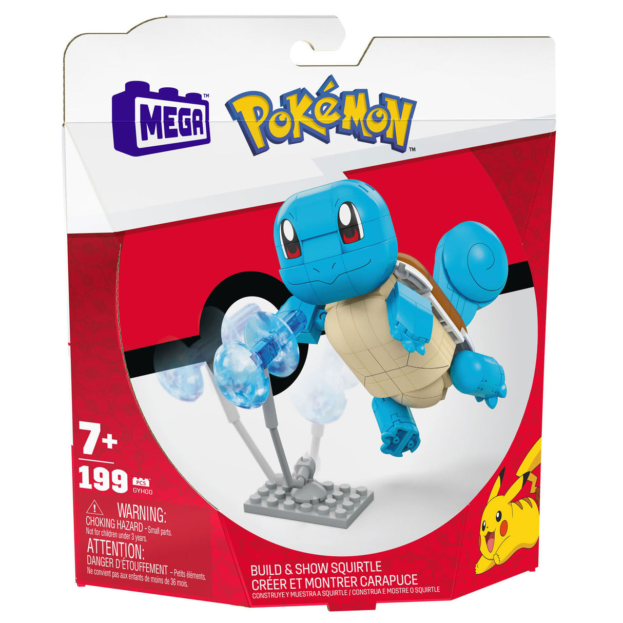 Ensemble de construction Pokémon Mega construx de Mattel - Carapuce - 199 pièces.