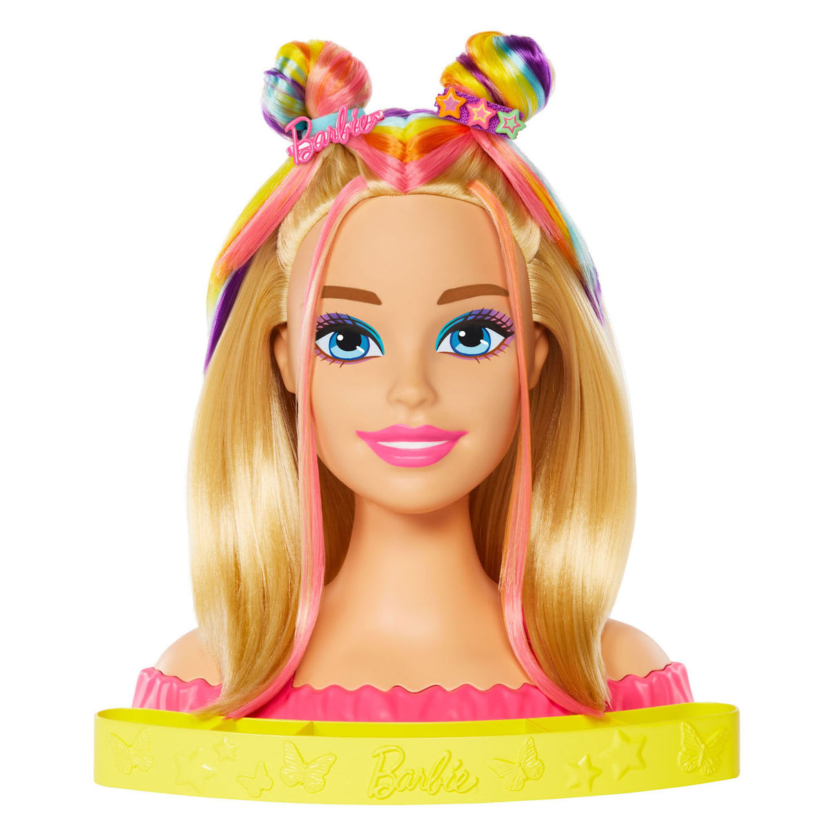 Mattel Neon Rainbow Hair Head Deluxe