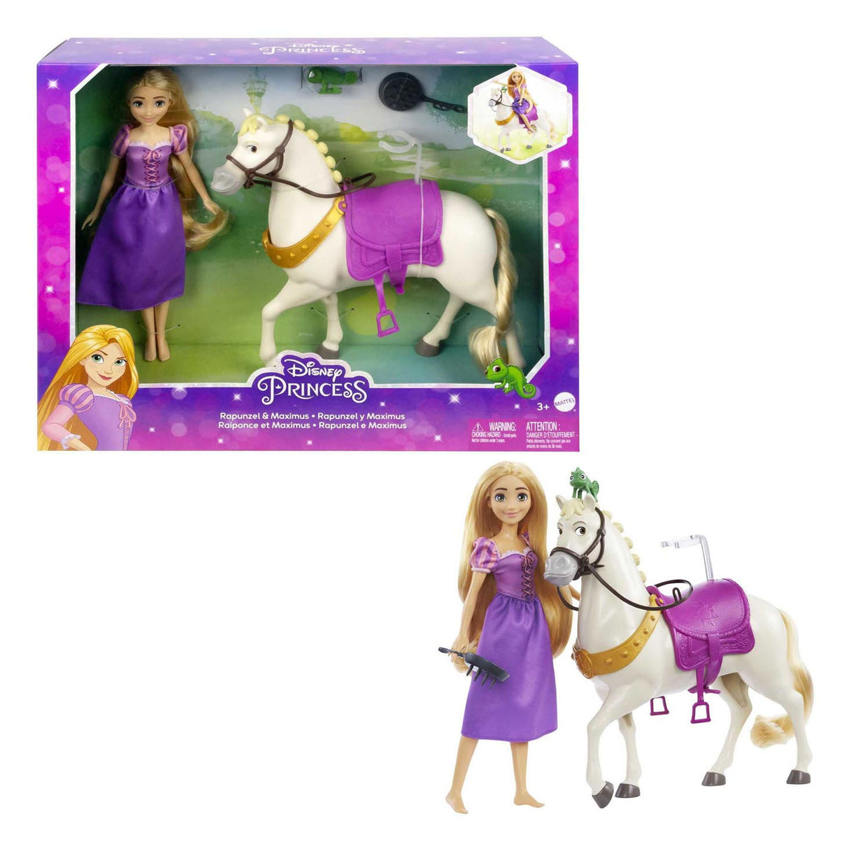 Mattel Princess Pop Rapunzel a Maximus