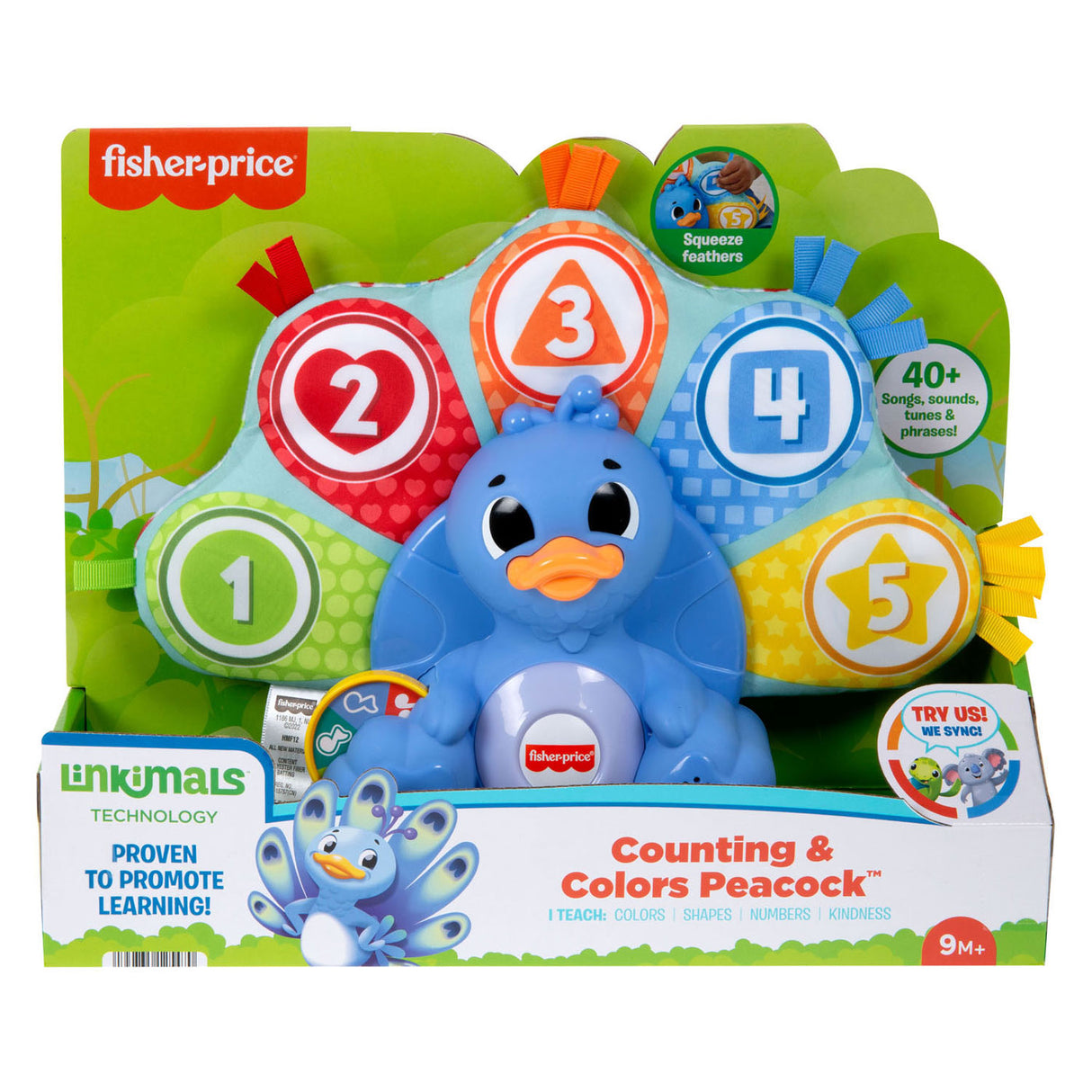 Fisher Price Linkimals Tellen en Kleuren Pauw