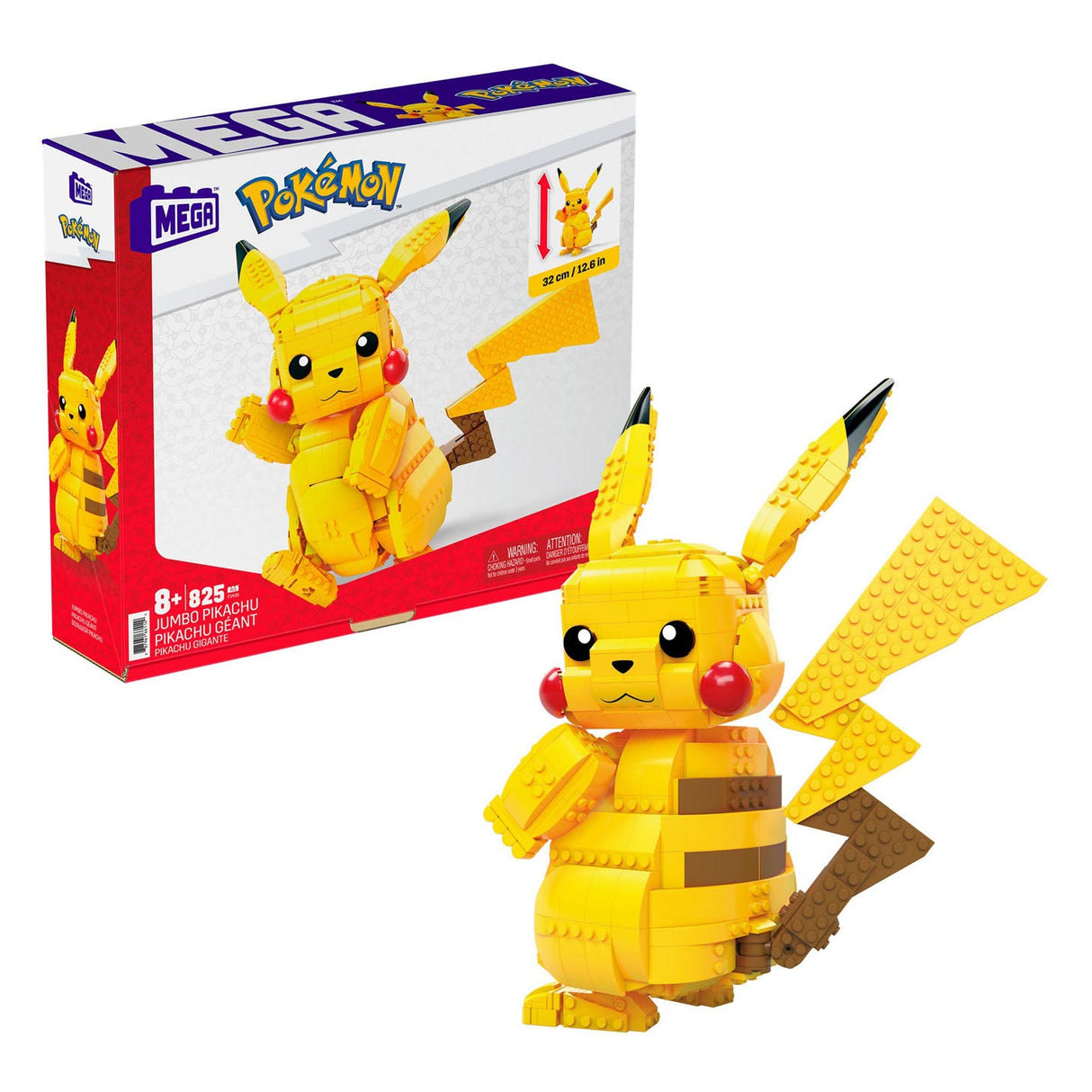 Mattel Mega Construux Bouwset Pokemon Pikachu, 30 cm