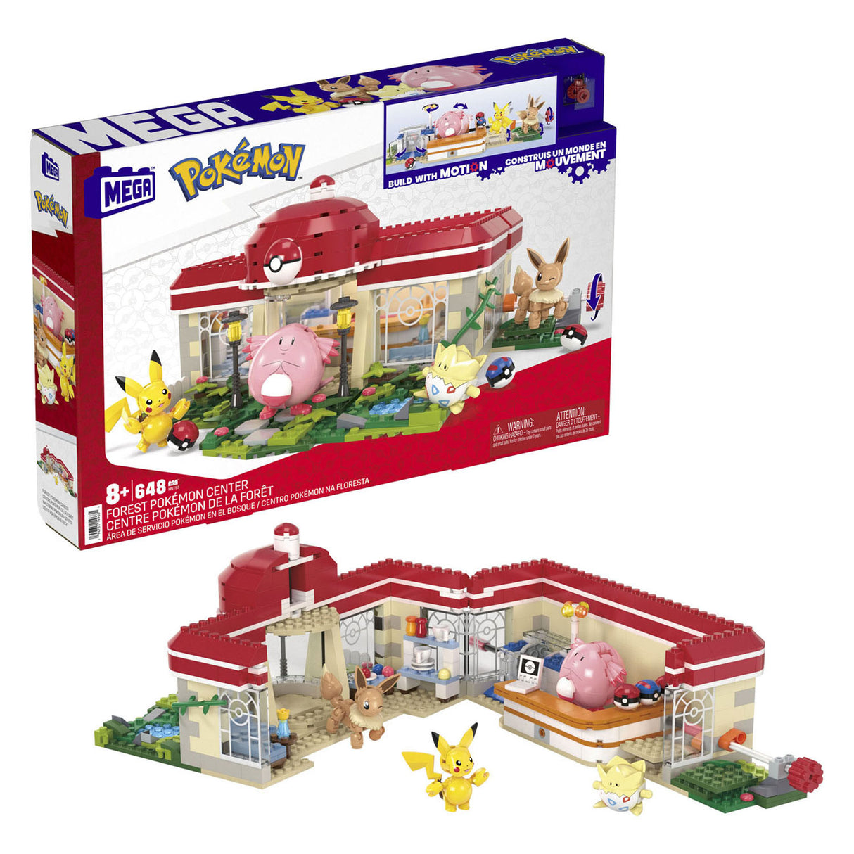 Mattel Mega Contrux Pokémon Bouwset Pokémon Center dans la forêt