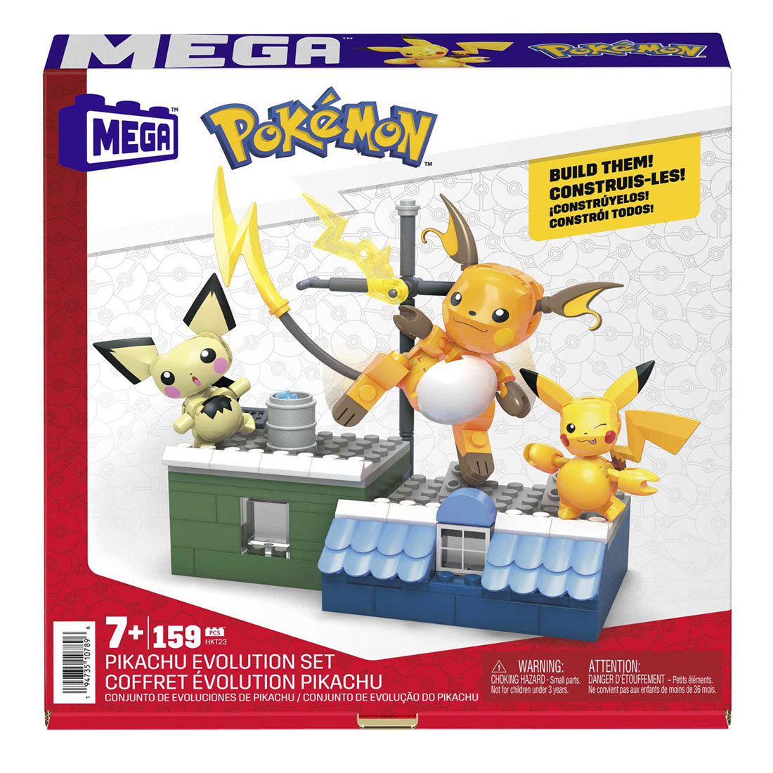 Mattel Mega Construux Bouwset Pikachu Evolution