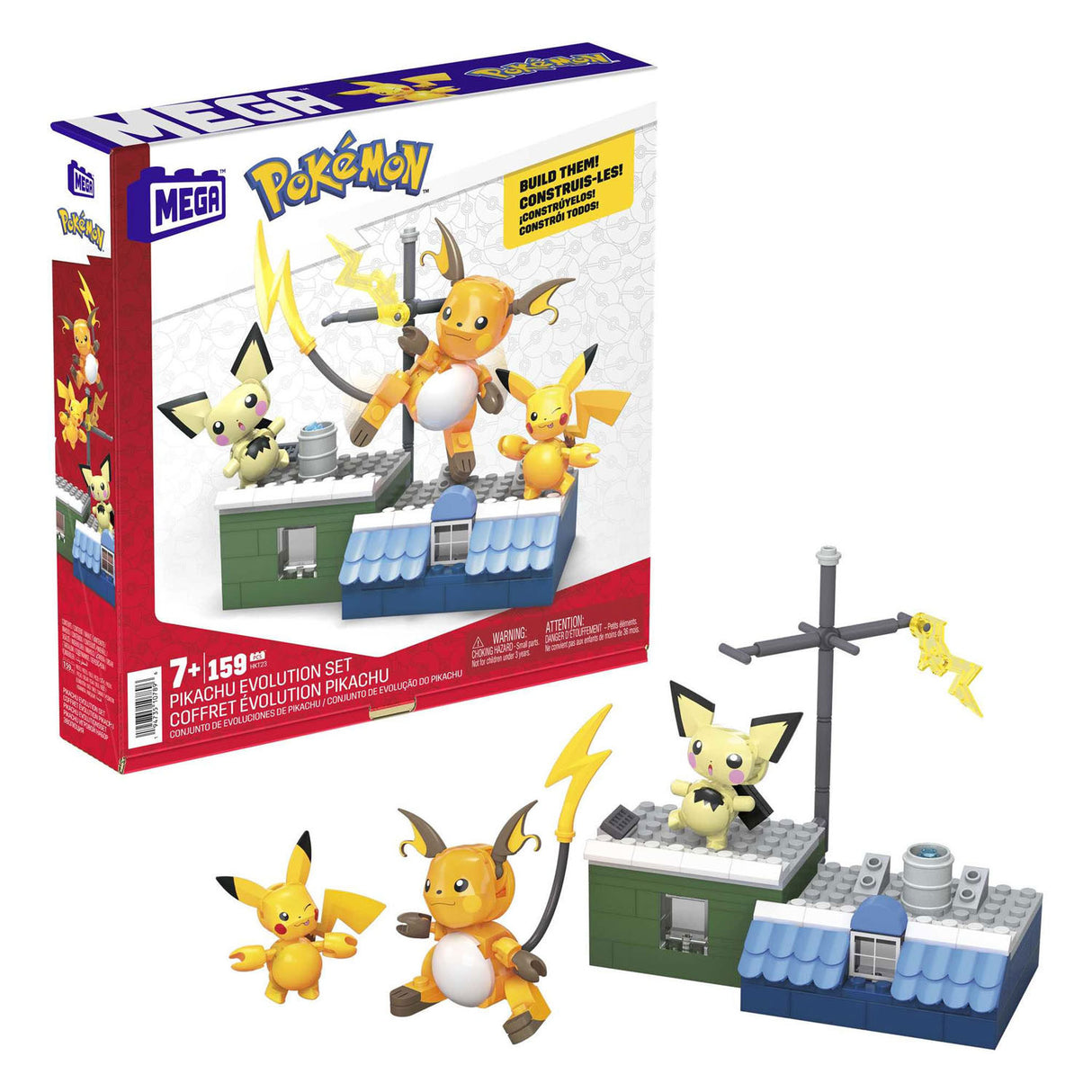 Mattel Mega Construux Bouwset Pikachu Evolution