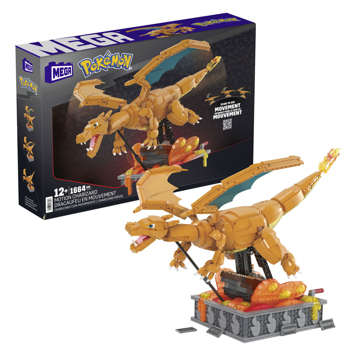 Mattel Mega Construux Bouwset Charzard