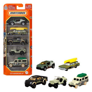 Matchbox Set met 5 auto's