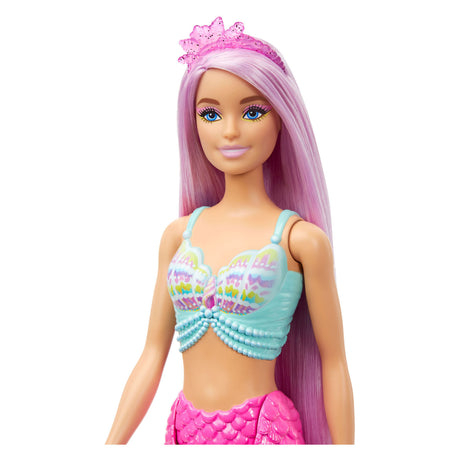 Barbie sirène cheveux longs rose