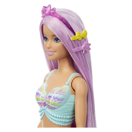Barbie sirène cheveux longs rose
