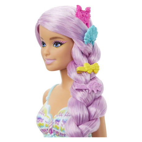 Barbie sirène cheveux longs rose