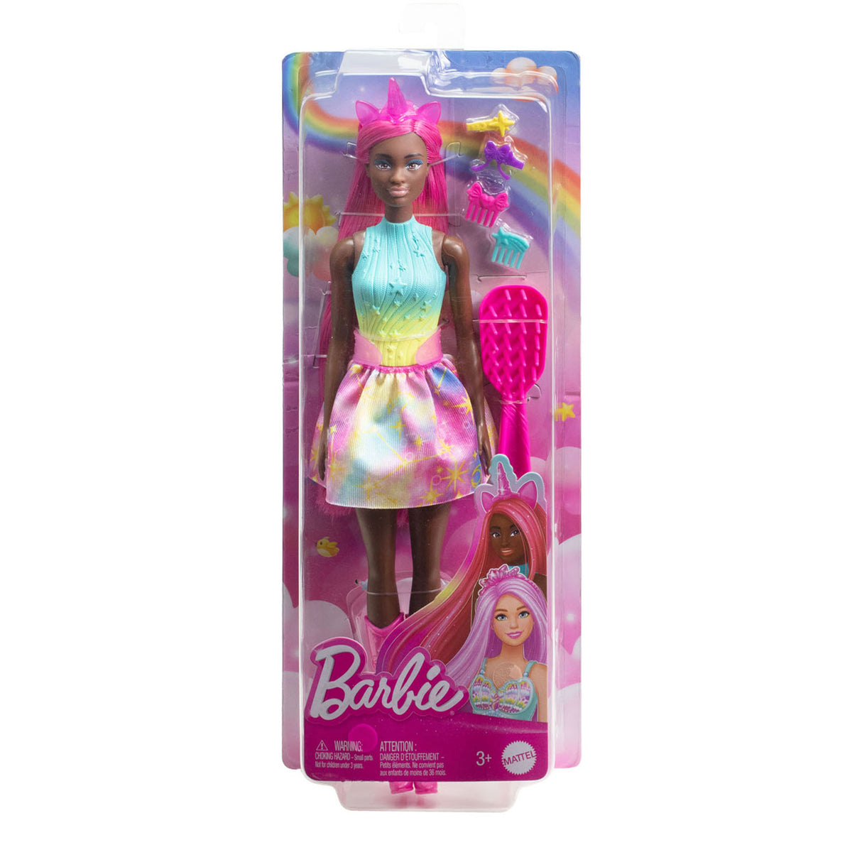 Mattel Fashion Doll Mermaid z długimi włosami różowymi