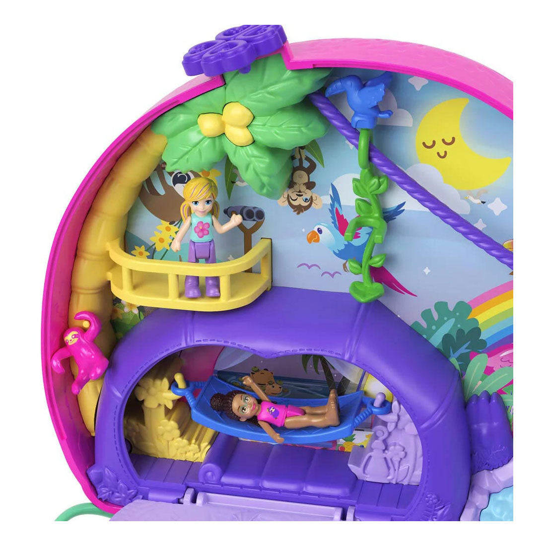 Mattel Polly Pocket Pocket Rodzina 2 w 1 kompaktowy zestaw zabaw