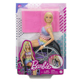 Mattel Fashionistas con una silla de ruedas morada #194