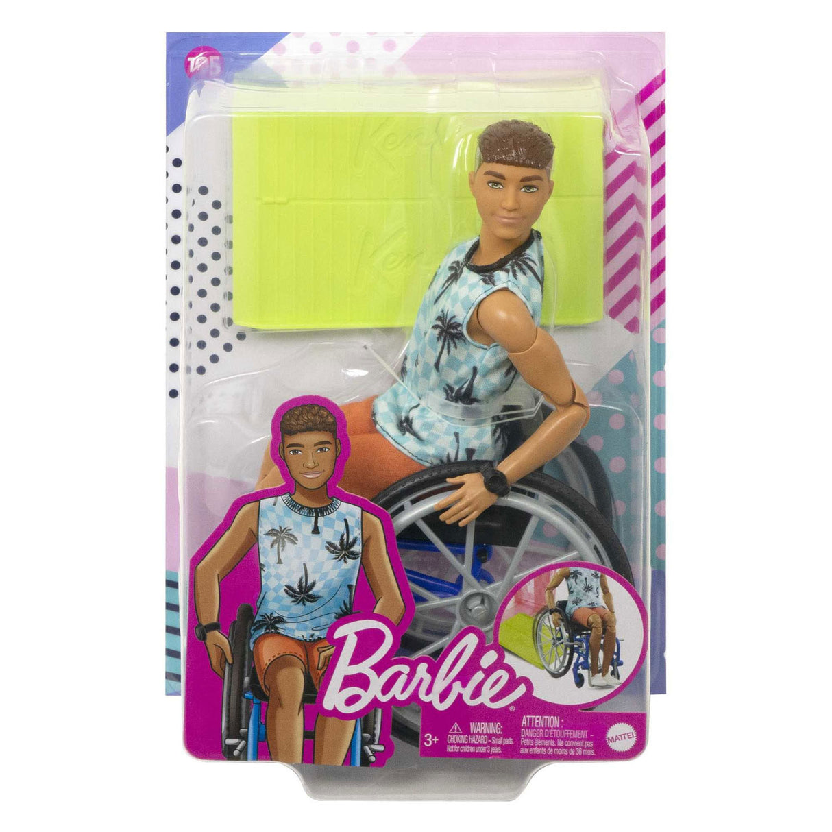 Mattel Fashionistas Fashion Pop Ken na wózku inwalidzkim