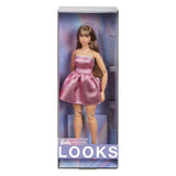 Mattel barbie looks modepop met roze jurk