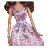 Poupée de signature Mattel avec cheveux blonds et soirée noire et blanc