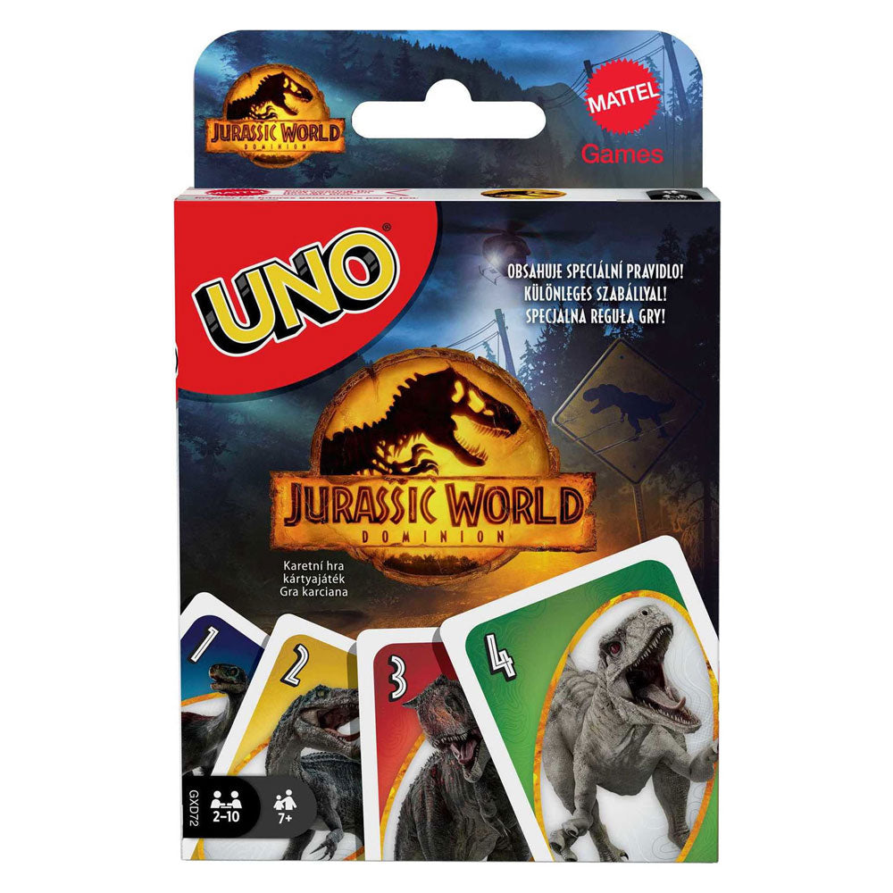 Mattel uno jurassic world: dominion kaartspel