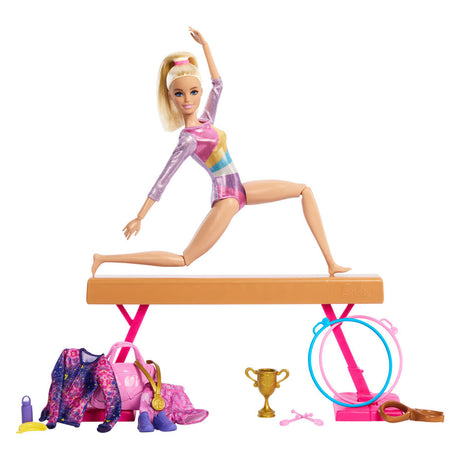 Ensemble de jeu de poupée de gymnastique Barbie - poupée